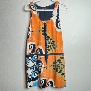 Harper Soul Revival Blue & Orange Summer Dress Size Small